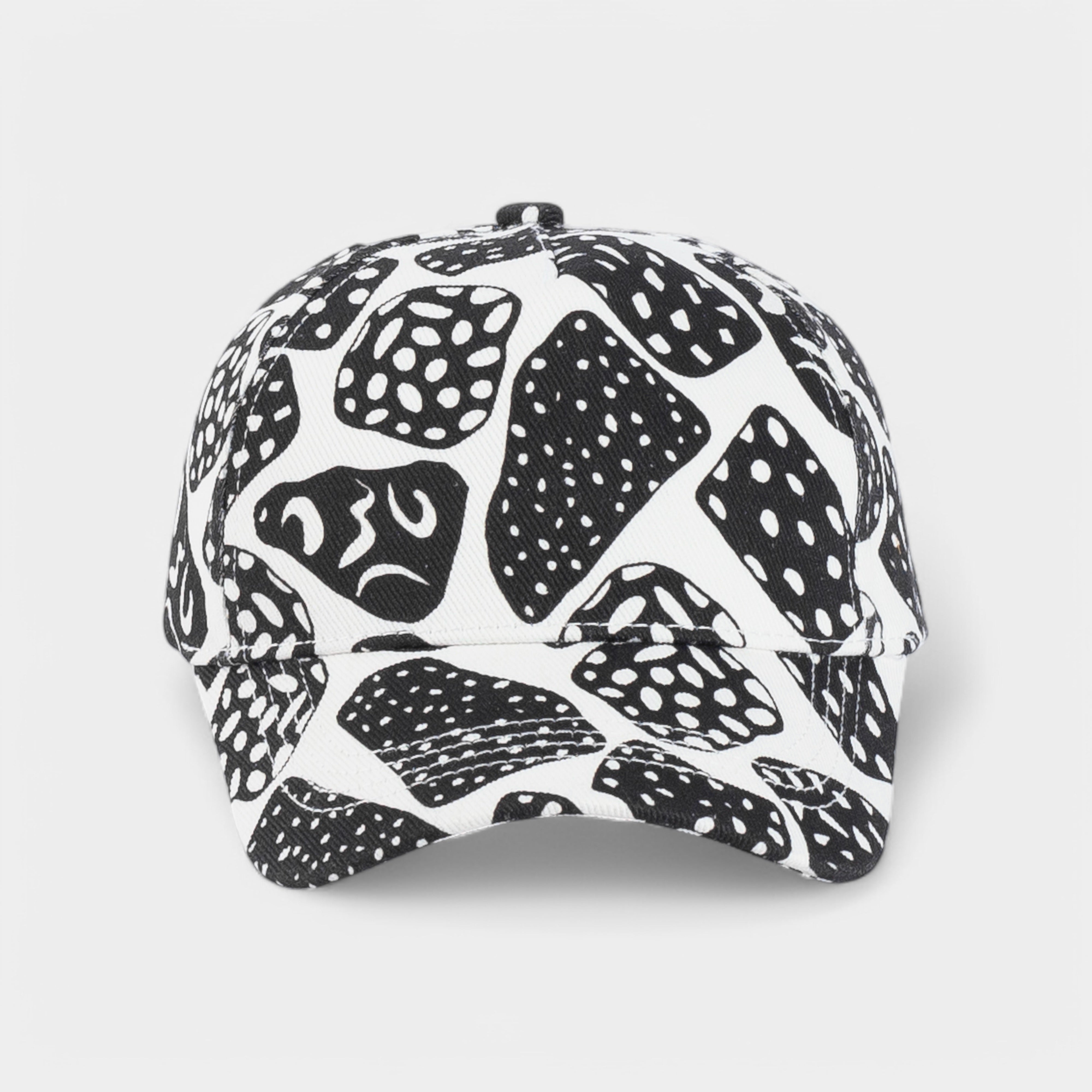 Monochrome Abstract Cap