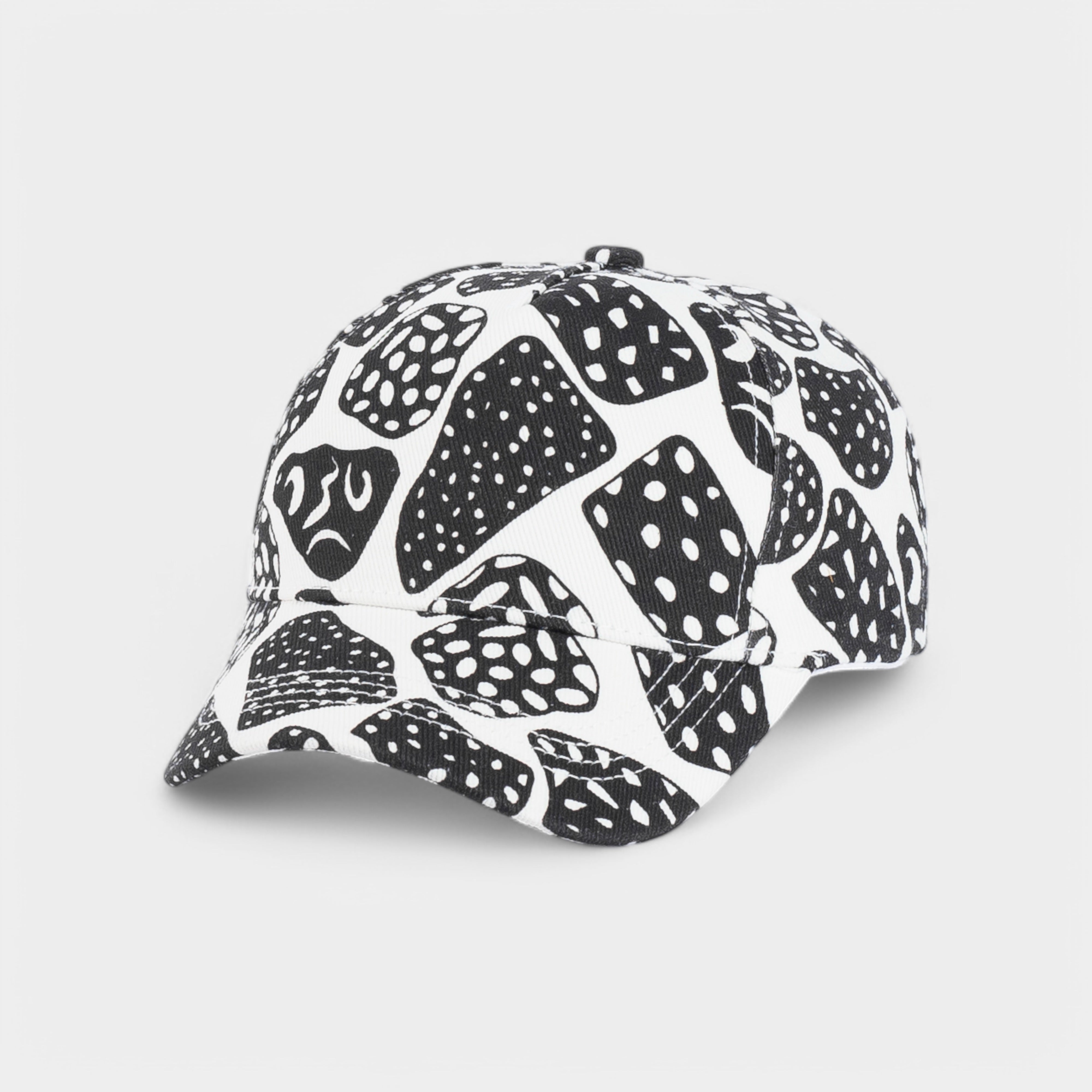 Monochrome Abstract Cap